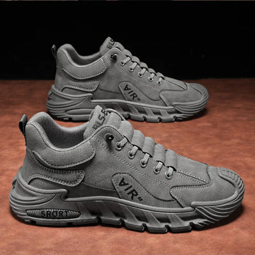 Xajzpa Men's Work Shoes 2025 New Sle Breathable Slip-On Anti-Slip Wear-Resistant Casual Sports Shoes Thick Bottom Labor Protection
